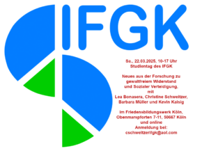 Logo des IFGK und Hinweis auf Studientag