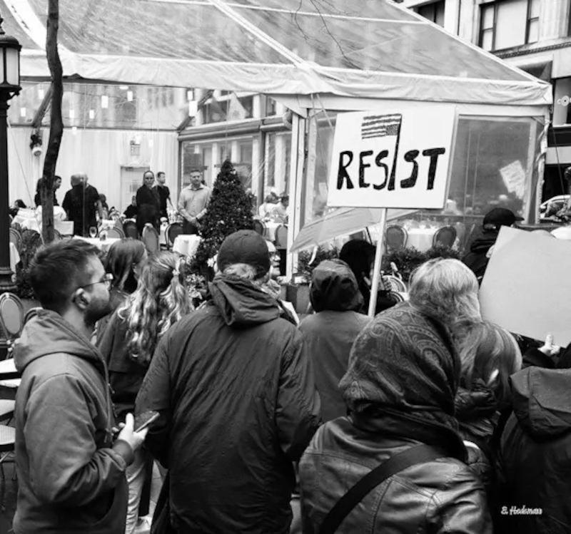 Widerstand gegen Trumpismus in New York.