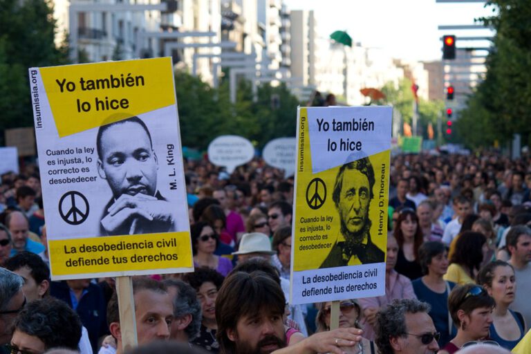 Demonstration in Zaragoza, Spanien 2011