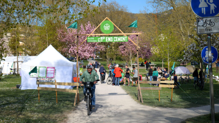 Klimacamp von EndCement in Heidelberg.