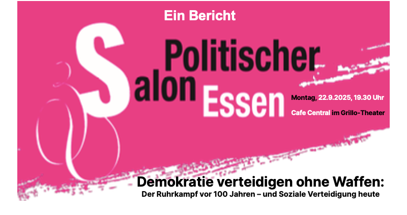 Bericht über den Politischen Salon am 22.09. in Essen