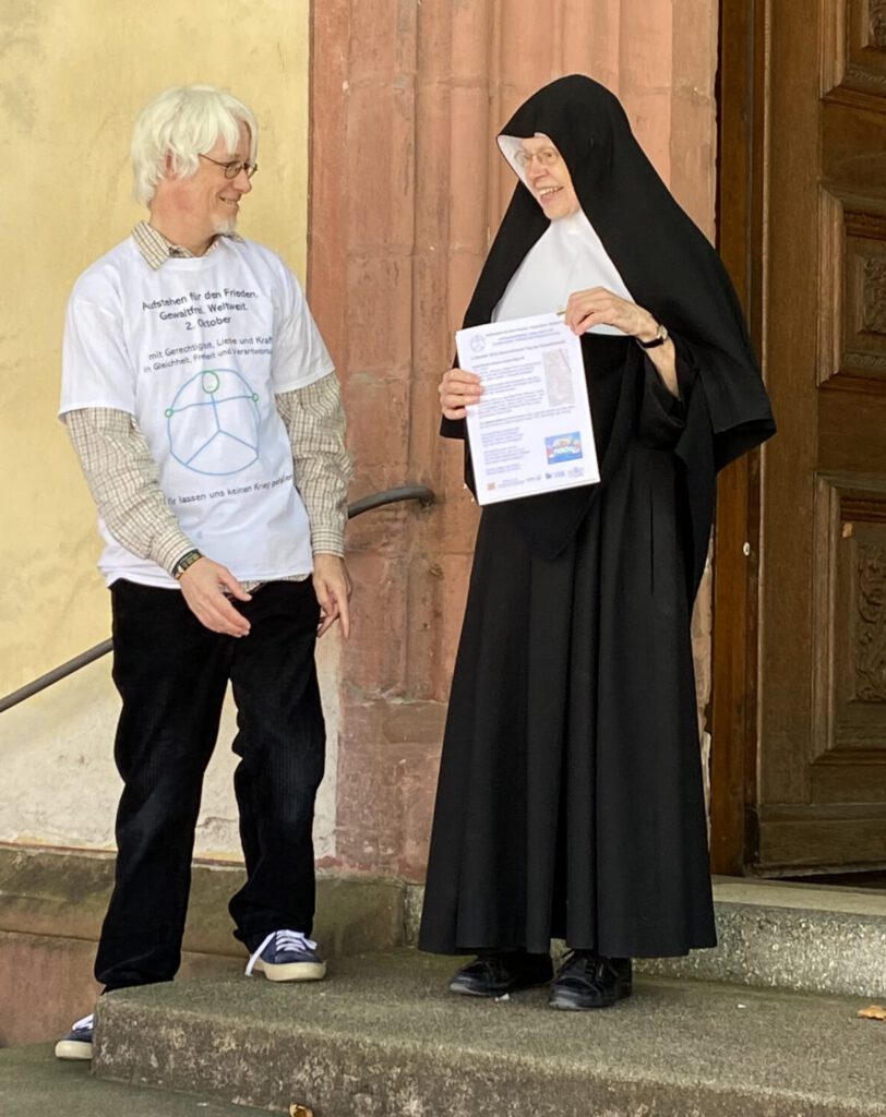 Dank an Sr. Martina vom Kloster Unserer lieben Frau