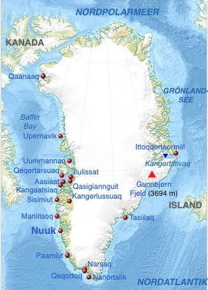Siedlungen auf Grönland